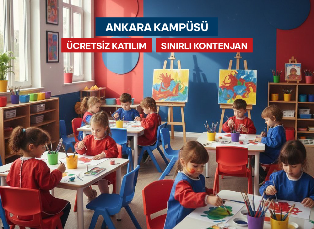 🎨 Renklerle Oynuyorum, Sanatla Büyüyorum | 3–6 Yaş | 📍Ankara Kampüsü