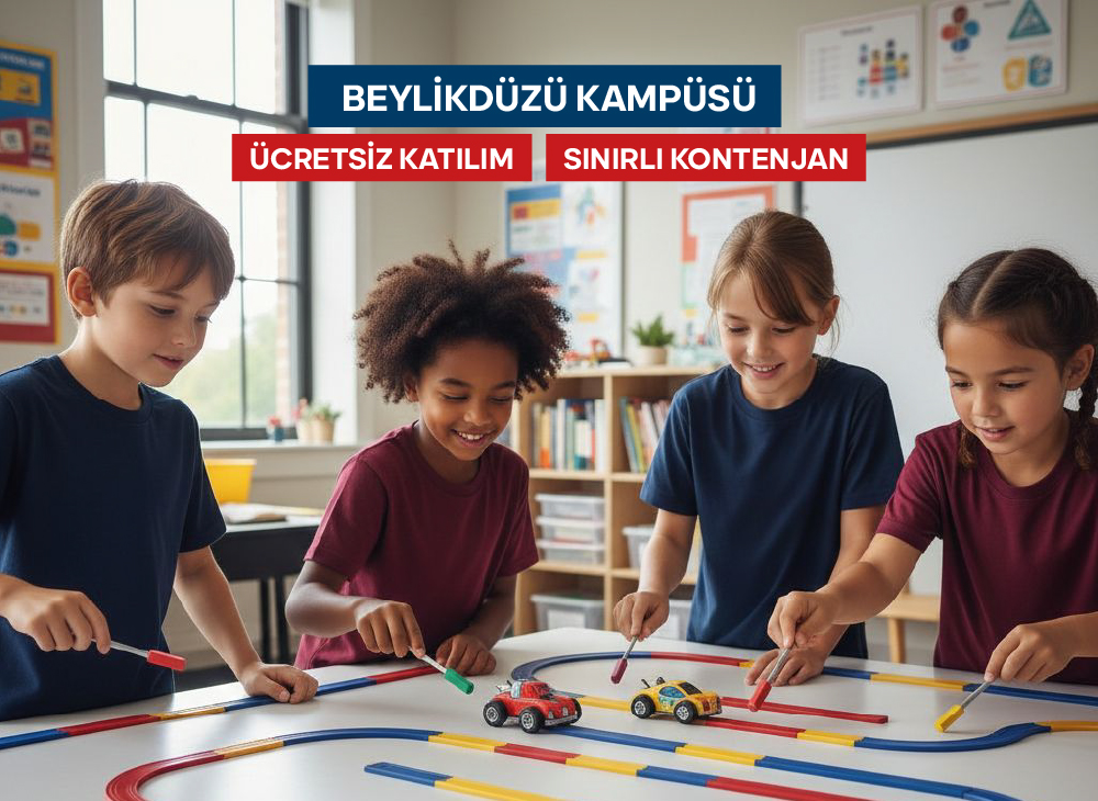 🚗 Manyetik Araç Yarışı | 3–6 Yaş | 📍Beylikdüzü Kampüsü