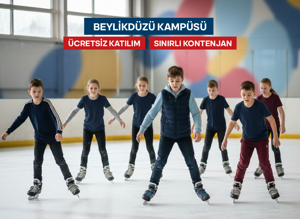 ⛸️ Neşeli Ayaklar Buz Pistinde | 7–11 Yaş | 📍Beylikdüzü Kampüsü
