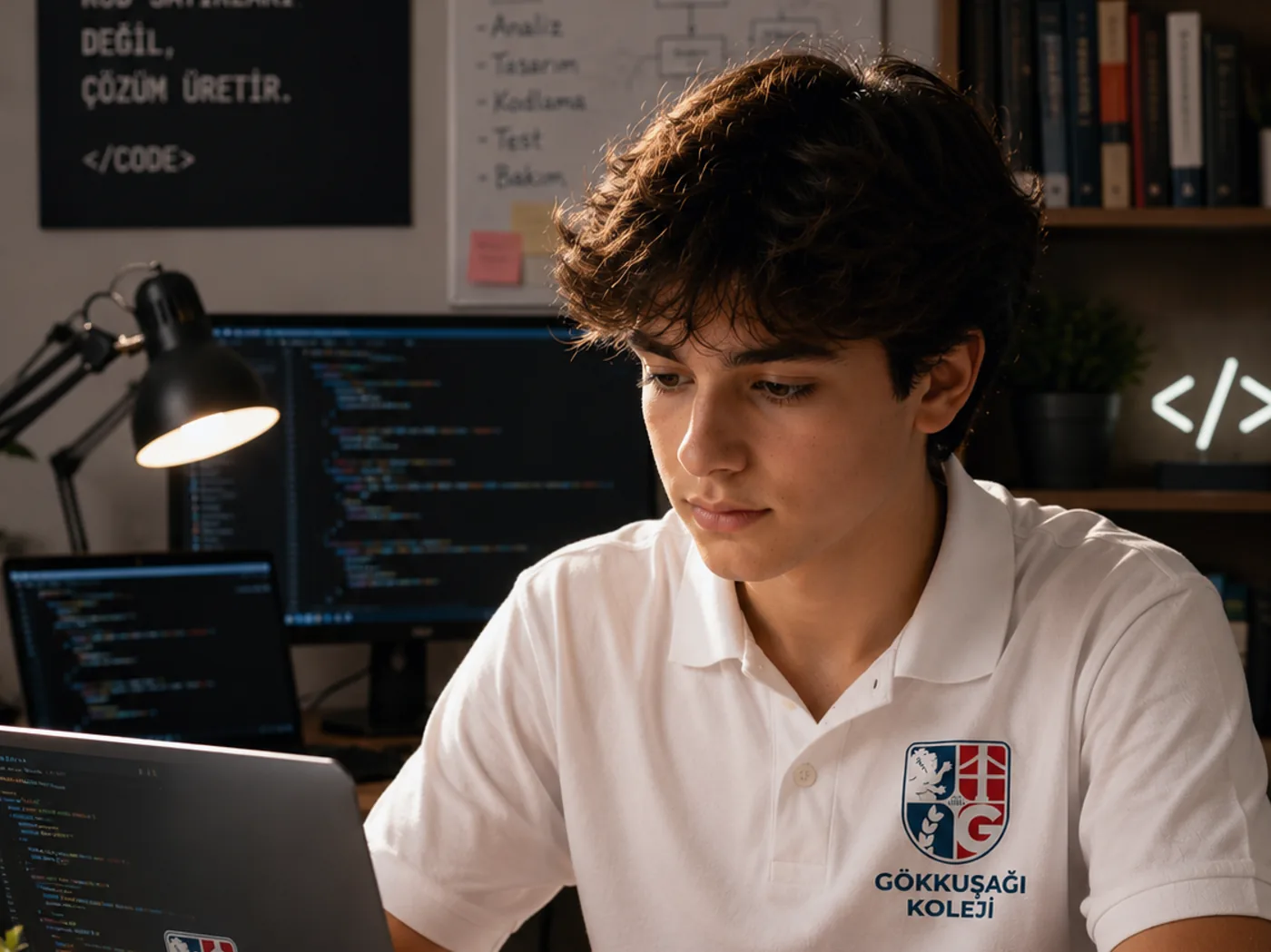 In our Gökkuşağı informatics classrooms, our students learn technology by creating with it